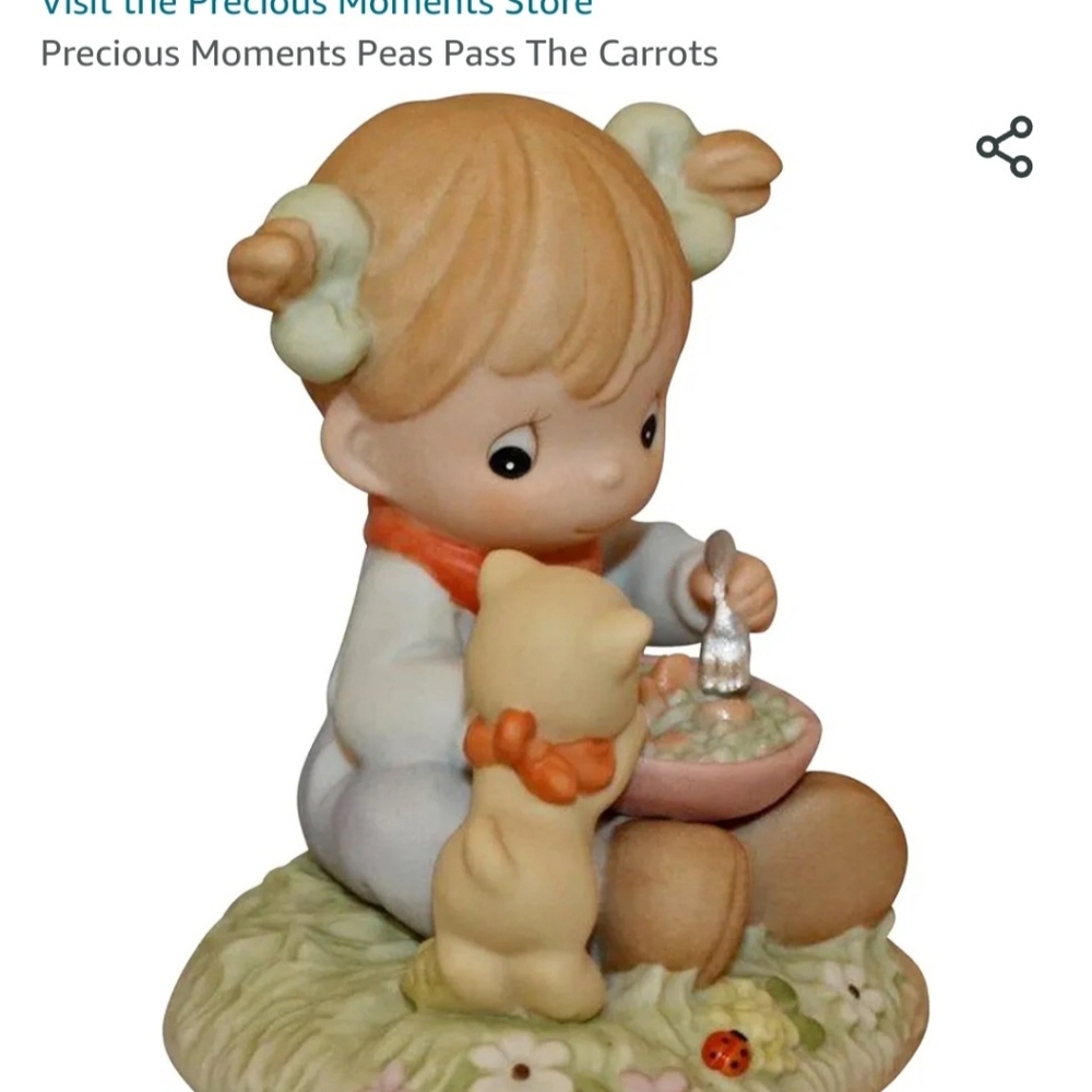 Precious Moments Peas Pass The Peas
